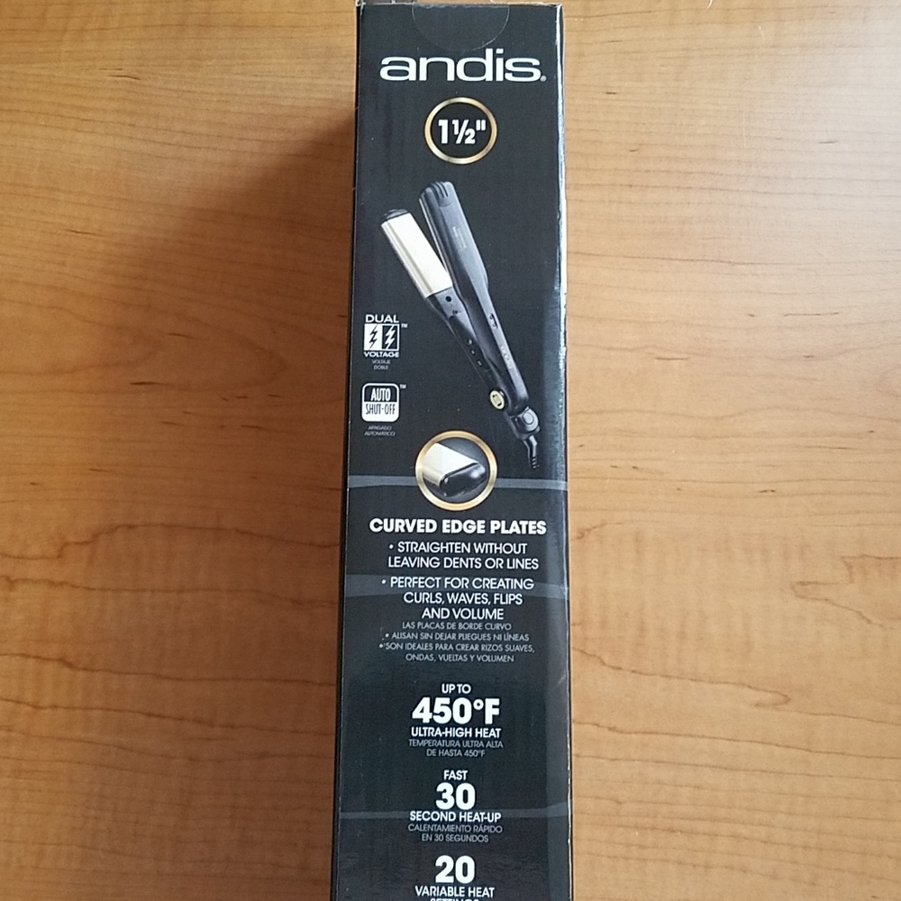 NWT flat iron with curved edge - Picture 3 of 8